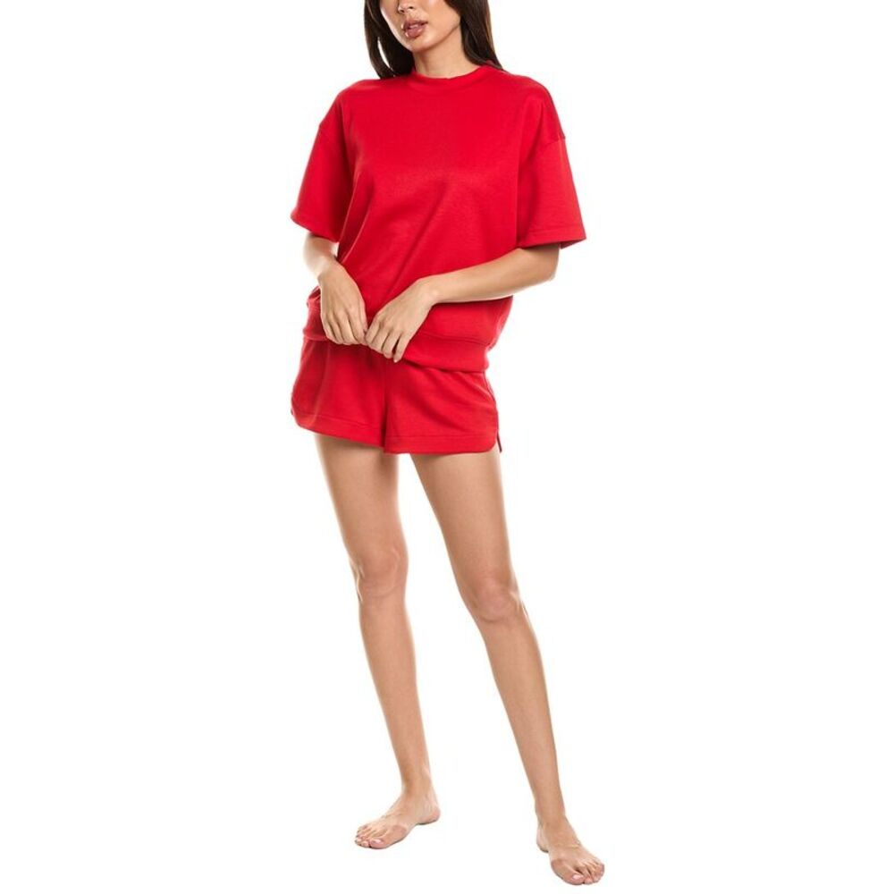 Marion Womens  2Pc Banded T-Shirt & Short Set, Red